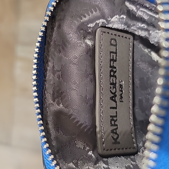 KARL LAGERFELD PARIS Maybelle Logo Crossbody Bag Cobalt - Picture 9 of 16